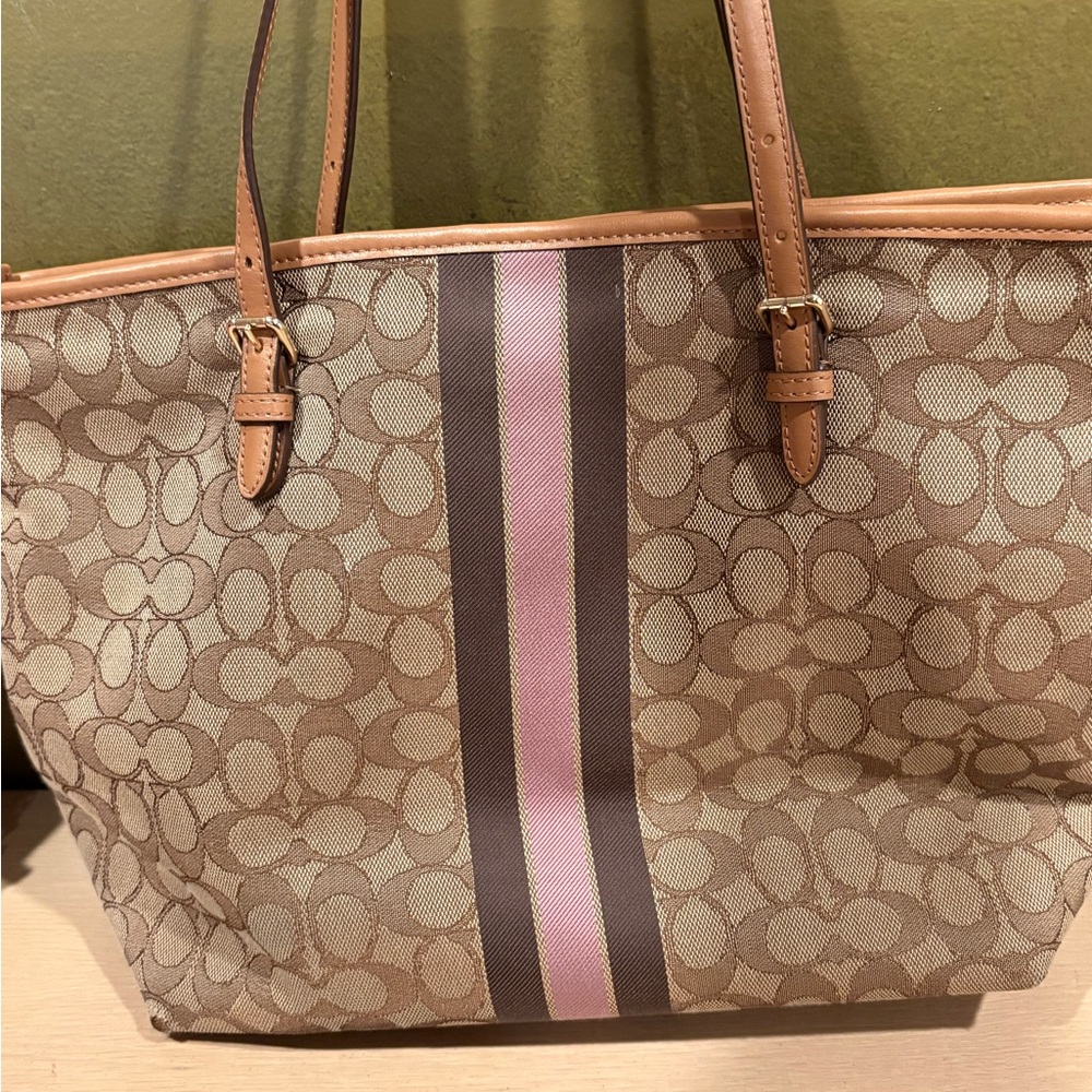 Coach Signature Tote and Wallet Set - Picture 3 of 16